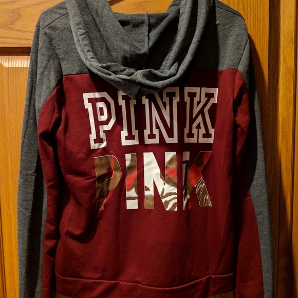 Med Pink Victoria Secret Light Hoodie - Picture 2 of 3
